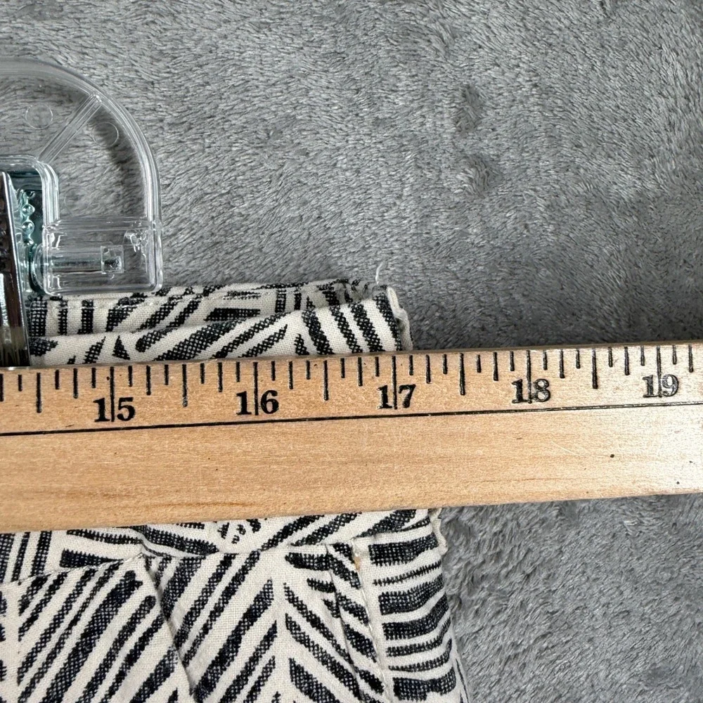 Soft Surroundings Geometric Crop Pants Boho Resort Coastal Cruise Casual Size 14